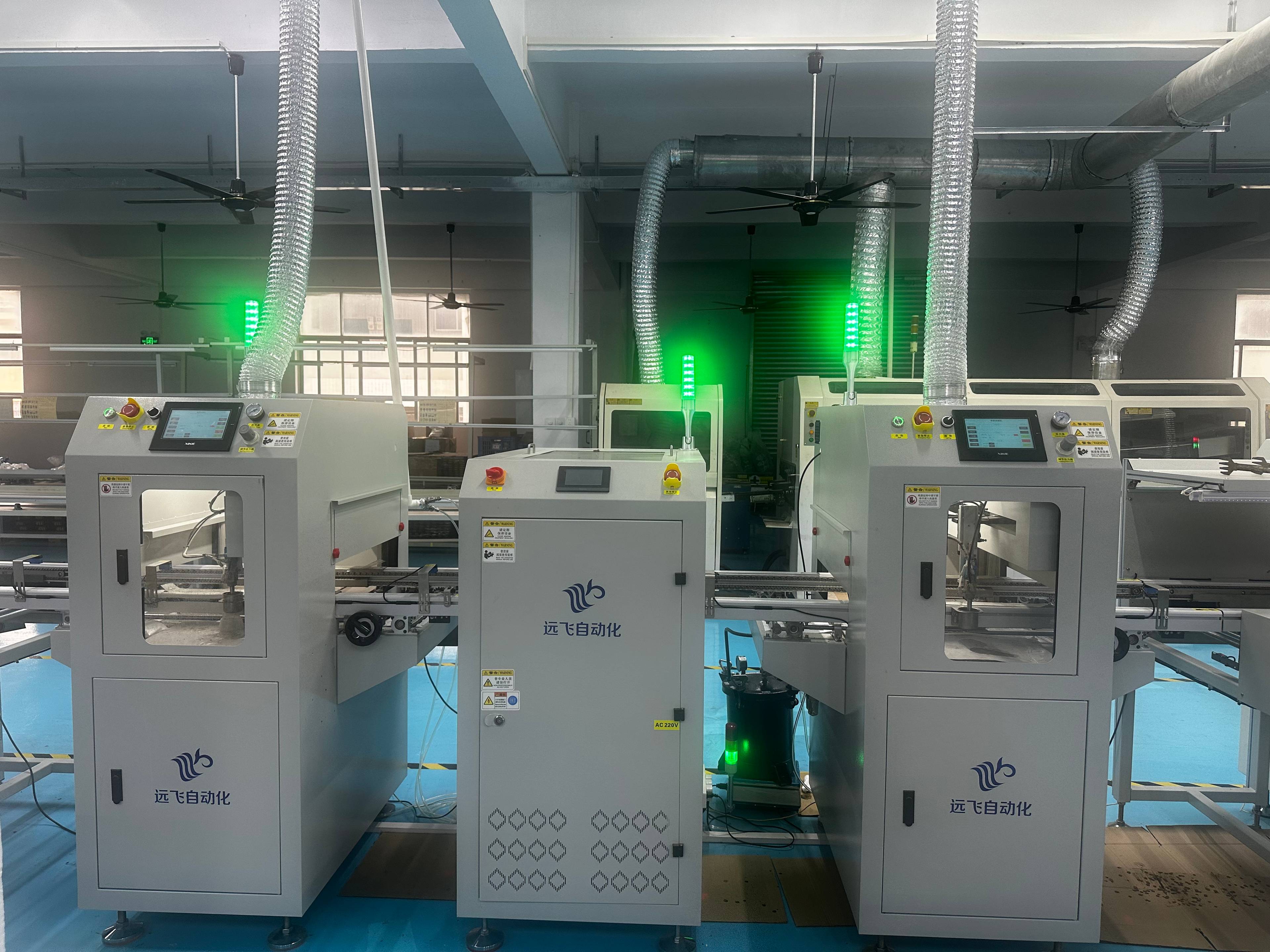 Quality control and testing station on production line