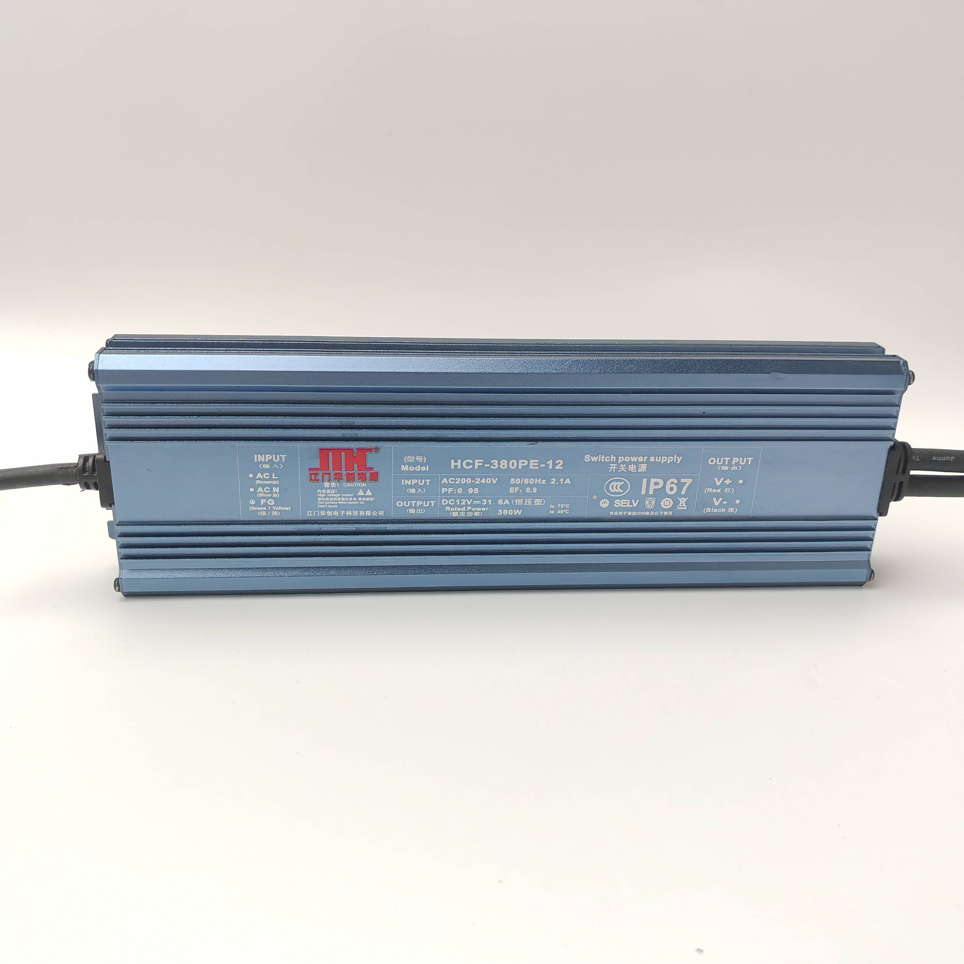HCF-PE Series IP67 380W LED Power Supply | Waterproof LED Driver Manufacturer